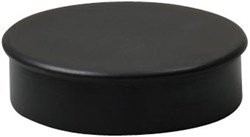 Ronde magneten diameter van 30 mm zwart blister van 4 stuks