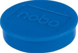 Ronde magneten diameter van 30 mm blauw blister van 4 stuks