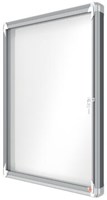Binnenvitrine met draaideur en slot, magnetisch 8 x A4 Nobo Premium Plus-2