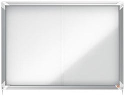 Nobo Premium Plus binnenvitrine, schuifdeuren met hoekslot, magnetisch, 8 x A4