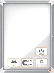 Informatiebord buiten 4x A4 Nobo 69,2 x 53,2 x 4,5cm