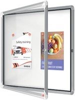 Nobo Premium Plus buitenvitrine, draaideur met slot, magnetisch, 6 x A4-1