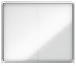 Nobo Premium Plus binnenvitrine, schuifdeuren met hoekslot, magnetisch, 15 x A4