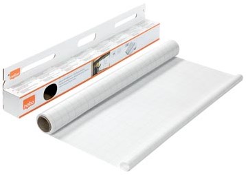 Whiteboard folie Nobo 60x80cm wit geruit