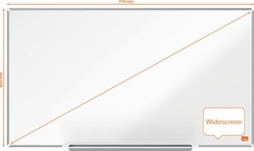 Magnetisch whiteboard 71x40cm Nobo Impression Pro Widescreen emaille-2
