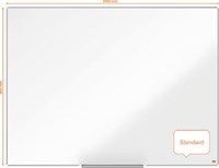 Magnetisch Whiteboard 120x90cm Emaille Nobo Impression Pro-2