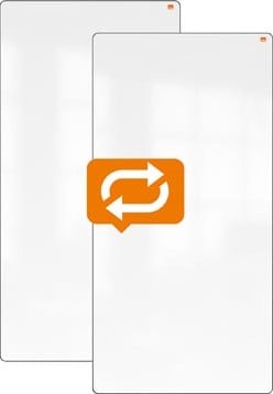 Nobo Move & Meet whiteboard paneel 180 x 90 cm met zwart kader-2