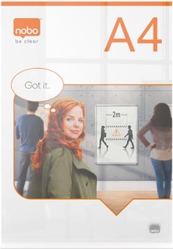 A4 houder met voet Nobo Premium Plus acryl-2