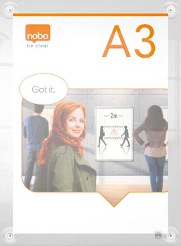 Informatiebord met zuignappen A3 Nobo Premium Plus-2