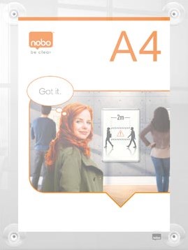 Informatiebord met zuignappen A4 Nobo Premium Plus-2