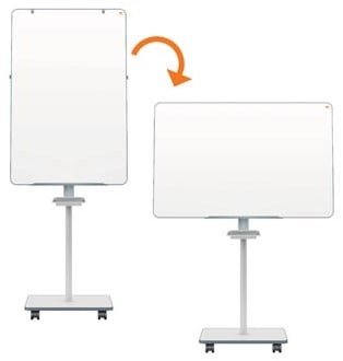 Nobo Move & Meet mobiele stalen flipover 70 x 100 cm-2