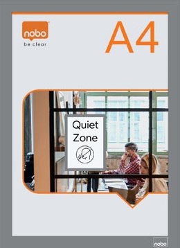 Nobo zelfklevend magnetisch kader A4 zilver pak van 2 stuks-2