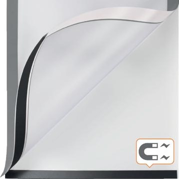 Nobo zelfklevend magnetisch kader A4 zilver pak van 2 stuks-3