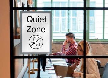 Nobo zelfklevend magnetisch kader A4 zilver pak van 2 stuks