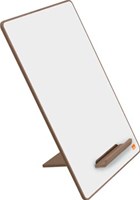 Mini whiteboard magnetisch met standaard A4 pak van 4 stuks Nobo