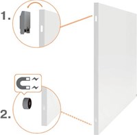 Nobo Infinity randloos whiteboard staal magnetisch 60 x 90 cm-2