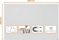 Nobo Infinity randloos whiteboard staal magnetisch 60 x 90 cm