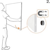 Magnetic Whiteboard 90 x 120 cm Staal Nobo Infinity-5