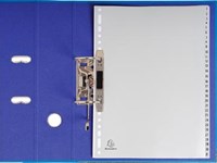 Tabbladen nummers 1-31 A4 grijs plastic Exacompta-1