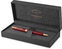 Parker Sonnet balpen rood/goud medium in giftbox