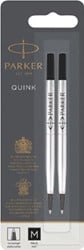 Parker Quink vulling voor roller zwart blister met 2 stuks