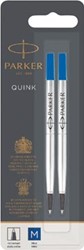 Parker Quink vulling voor roller blauw blister met 2 stuks