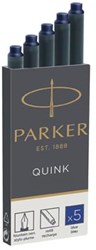Parker Quink inktpatronen permanent blauw doos met 5 stuks