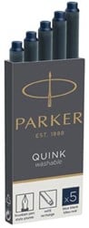 Parker Quink inktpatronen blauw-zwart doos met 5 stuks