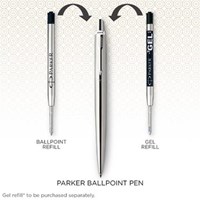 Parker Jotter balpen Stainless Steel Ct op blister-5