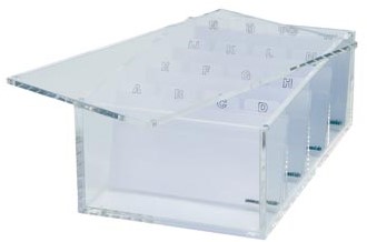 Maul acryl box voor visitekaartjes, ft 11,4 x 19 x 7 cm-2