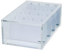 Maul acryl box voor visitekaartjes, ft 11,4 x 19 x 7 cm