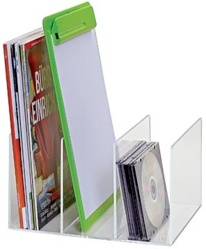 Maul acryl boekensteun met 3 compartimenten-2