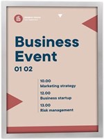 Europel zelfklevend kader ft A3, zilver, pak van 2 stuks-2