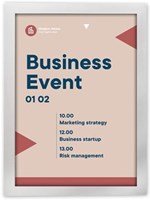 Europel zelfklevend kader ft A4, zilver, pak van 2 stuks-3