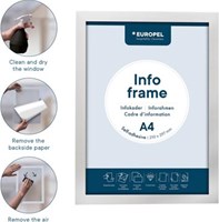 Europel zelfklevend kader ft A4, zilver, pak van 2 stuks-3