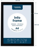 Europel zelfklevend kader ft A4, zwart, pak van 2 stuks-2