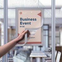 Europel zelfklevend kader ft A5, zilver, pak van 2 stuks-3