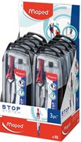 Maped passer Stop System 3-delige passerdoos: 1 passer Stop System 1 universeel inzetstuk en 1 kokert...-2