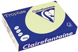 Gekleurd papier  A4  80 g  500 vel  lichtgroen Clairefontaine Trophée