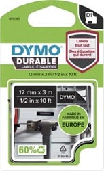 Dymo D1 duurzame tape 1978365 12mm wit op zwart
