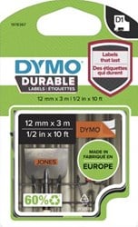 Dymo D1 duurzame tape 1978367 12mm zwart op oranje