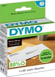 Dymo duurzame labels 28 x 89 mm