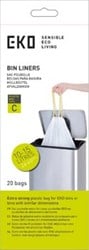 Afvalzak EKO MDPE type C met trekband 45x50cm 10-15L wit
