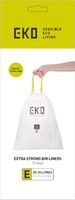 Afvalzak EKO MDPE type E met trekband 55x70cm 25-35L wit