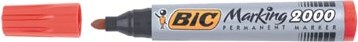 Bic permanent marker 2000-2300 rood schrijfbreedte 1,7 mm ronde punt