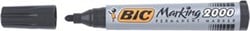 Bic permanent marker 2000-2300 zwart schrijfbreedte 1,7 mm ronde punt