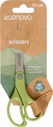 Schaar 15 cm groen op blister Econovo