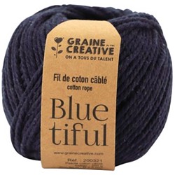 Graine Créative Macramé touw, ft 2,5 mm x 80 m, indigo