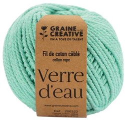 Graine Créative Macramé touw, ft 2,5 mm x 80 m, muntgroen