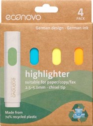 Markeerstift Econovo assorti blister à 4 stuks